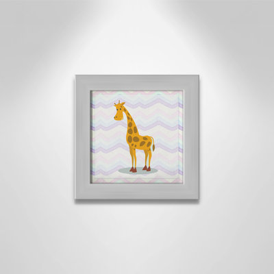 Décalcomanie murale «Pink Giraffe Time»