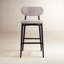 Tabouret de bar / de comptoir Alida Ena Lucia - siège en jute Harvest - structure Ebano-2043193070-2043193071