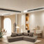 Canapé-lit 83,5 po en polyester convertible-107140893