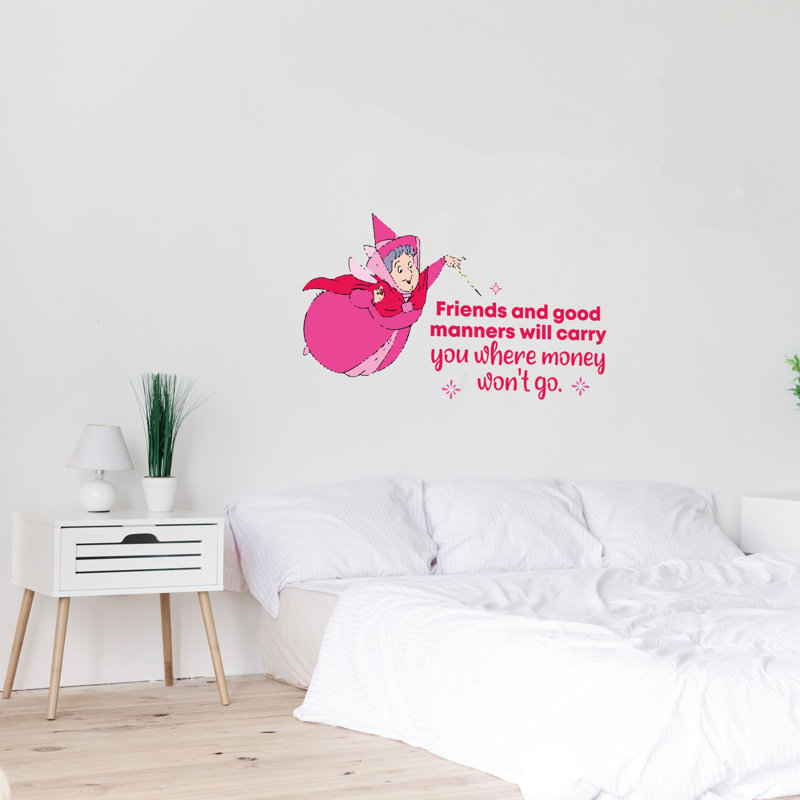 Décalcomanie murale en vinyle Fairy Godmother Friends, H 8 po x l 10 po