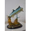 Statue wahoo poisson nageant dans l'océan, taille bronze: 17 po x 25 po x H 20 po
