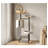 65.75" Black Standard Solid Wood Cat Tree