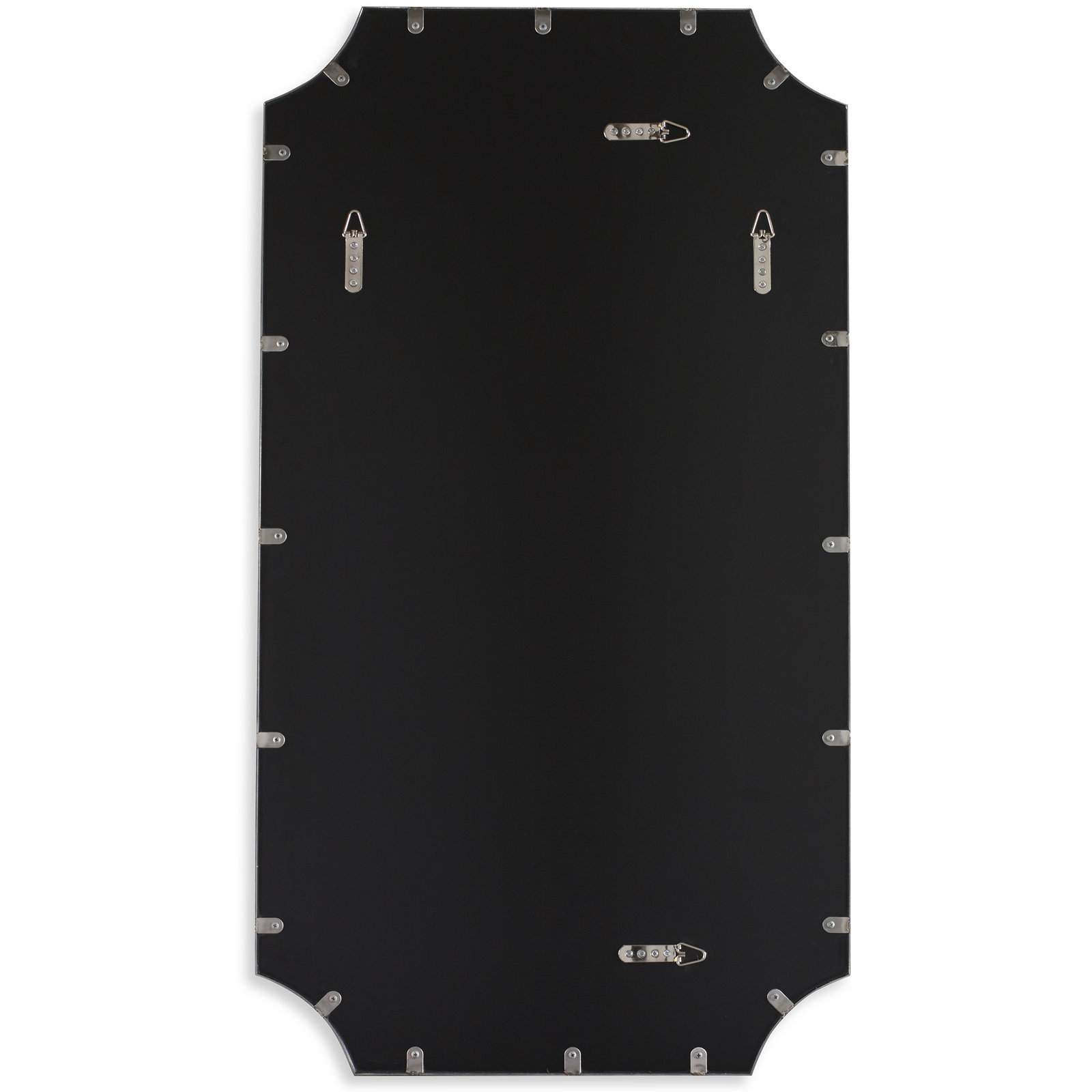 Letellier Accent Mirror, Black, 40.25” H x 22.25” W