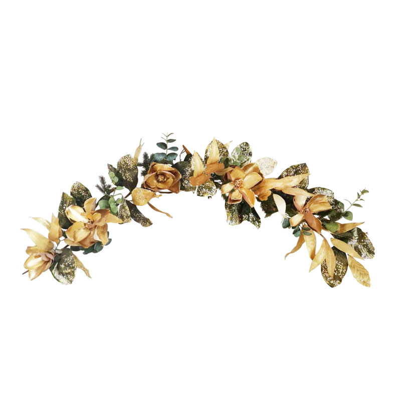 72'' in. Faux Magnolia Garland
