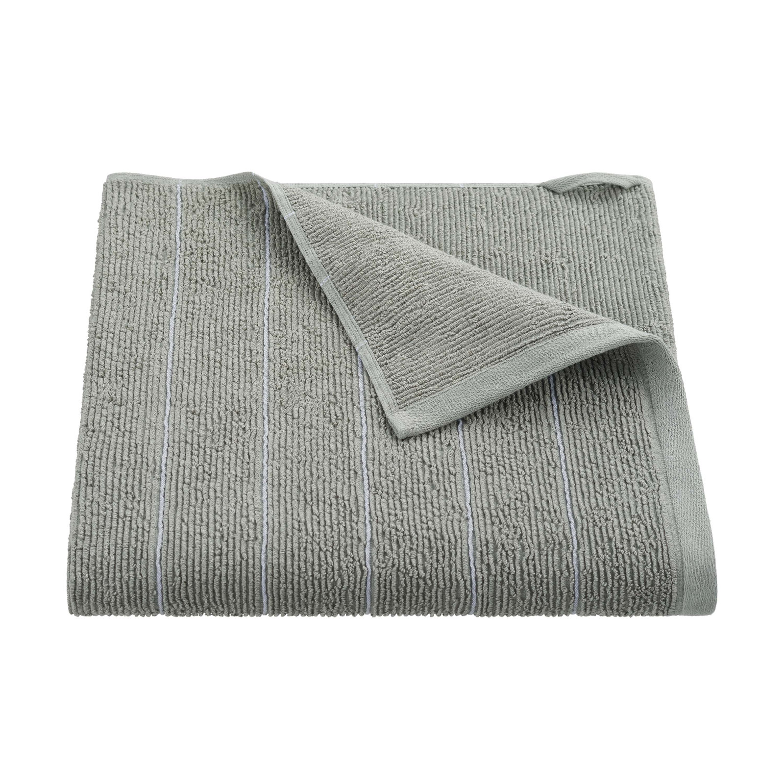 Branden Bath Towel, Slub Stripe Grey