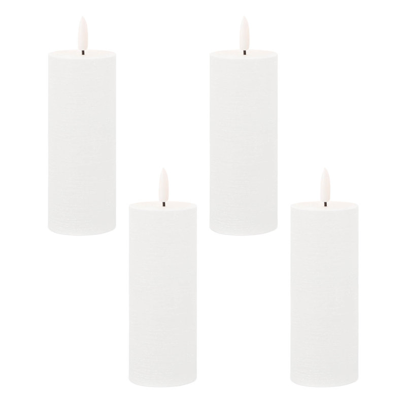 Bougie pilier ivoire FIA Wick, Blanc, Pilier 5 po x 2 po