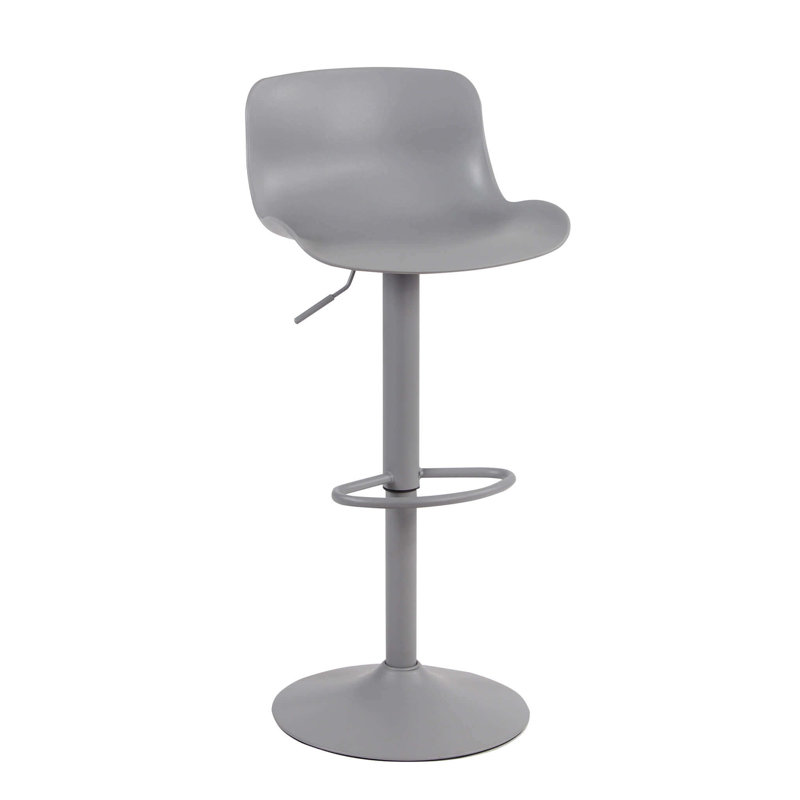 Khyree Swivel Adjustable Height Counter Stool, Grey