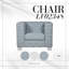 Chaise en chenille bleu sarcelle Saree