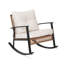 Aljaquan Patio Wicker Rocker with Cushions