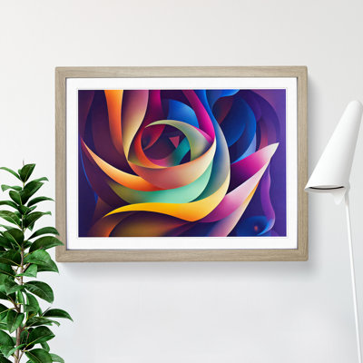 Five Star Abstract Fractals - Single Picture Frame Painting