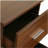 Two-tone L-shaped home office desk with storage, walnut color