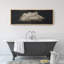 Nuage «Moody Black Modern Minimalist Neutral Artwork» - très grande impression sur toile encadrée-98126579-101069301