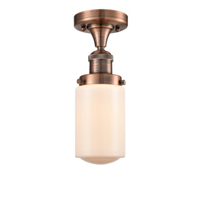 Saroyan Glass Semi Flush Mount