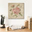 «Pale Pink Rose On Antique Linen Light» par Cheri Blum, art mural sur toile-1102688386