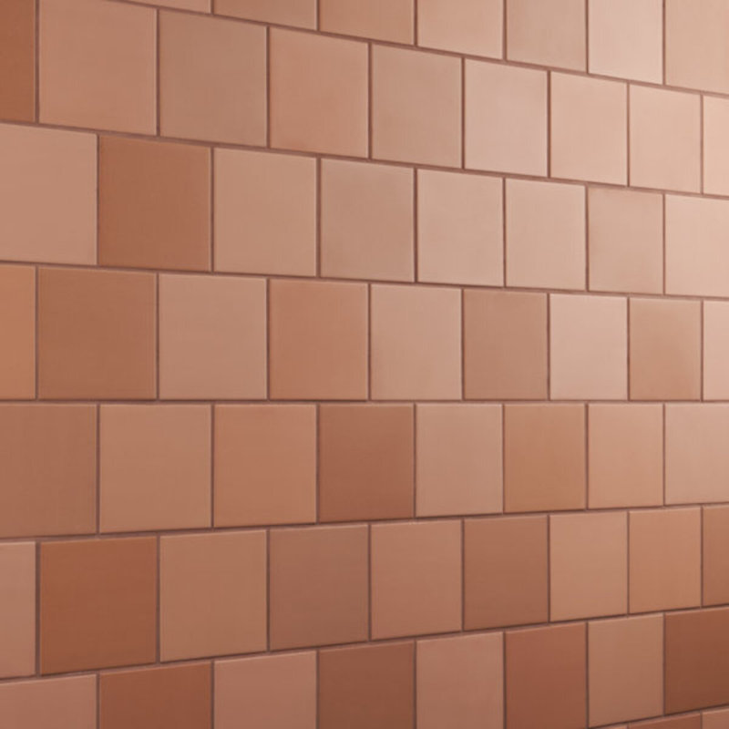 Born 5X5 Matte Porcelain Tile, Terracotta