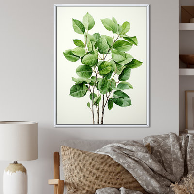 «Green Elegance Leaves» sur toile