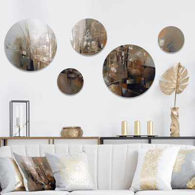 Abstract Wall Decor on Metal