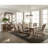 Brown Trestle Rectangular Dining Table