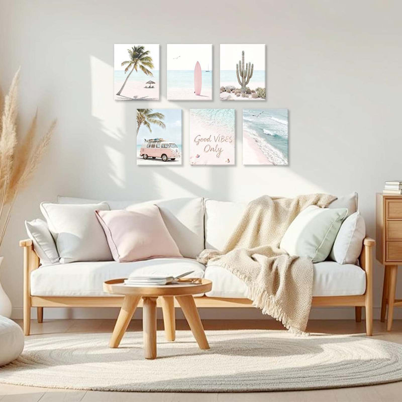 6 Piece Wrapped Canvas Wall Art