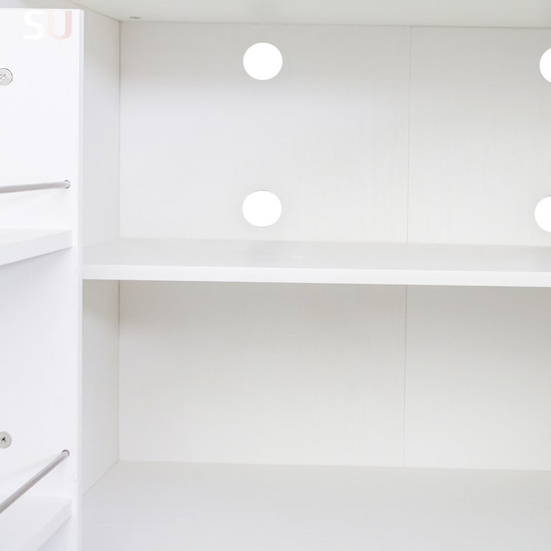 Armoire de cuisine polyvalente de 62,99 po avec tablettes à plusieurs niveaux, idéale pour la décoration moderne et rétro, solution de rangement autoportante