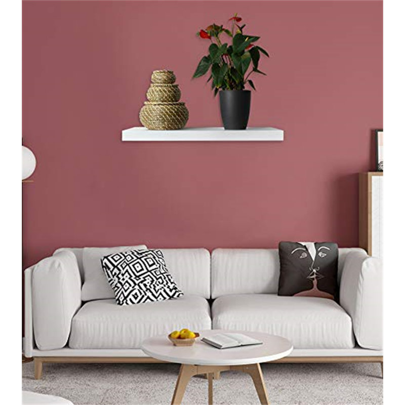 Gees Picture Ledge Wall Shelf, 3.8cm H x 60cm W x 22.9cm D, White