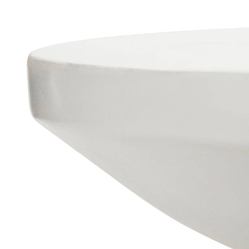 Dali Outdoor Round Side Table, White