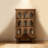 Modern Nut-Brown Solid Wood Accent Cabinet