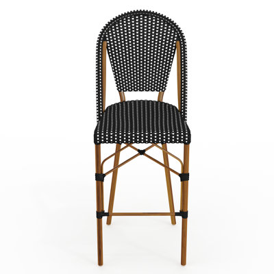 Martha Stewart Lily Pond All-Weather Stackable Patio Bistro Bar Stool by Martha Stewart