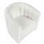 Chaise pivotante moderne en tissu blanc avec tissu texturé For Living
