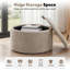 Repose-pieds capitonné rond 27,2 po avec rangement-373192639
