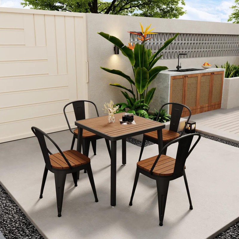 45.7cm H Metal Stacking Accent in Black