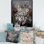 «Retro Dessin Of Flowers IV», reproduction sur toile flottante