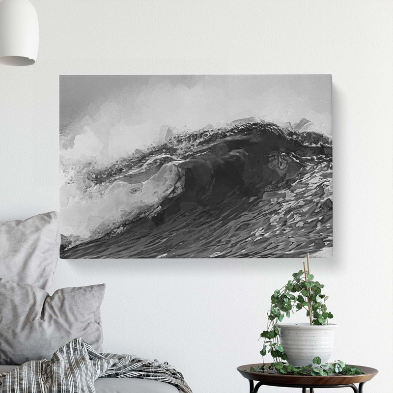 Wave Of Life In Abstract - Wrapped Canvas Print, 40cm H x 60cm W x 3cm D