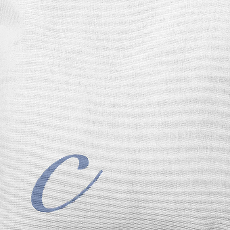 Monogram Design Collection Reversible Throw Pillow, 18"x18", Blue, C