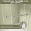 Porte de douche coulissante double l 59 po x H 76 po ZEAFIVE-97615846