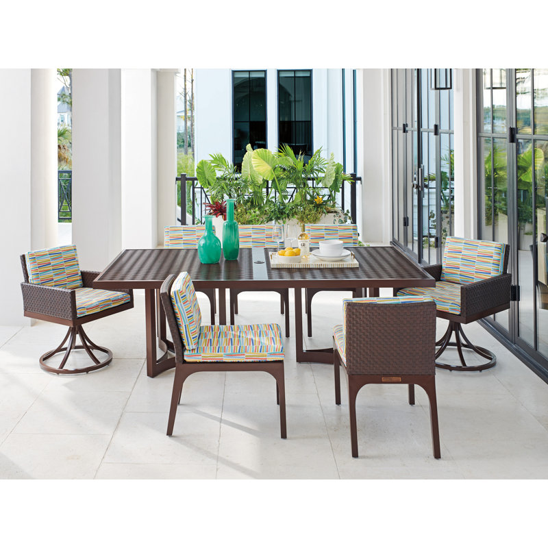 English Walnut and Woven Leather Rectangular Dining Table