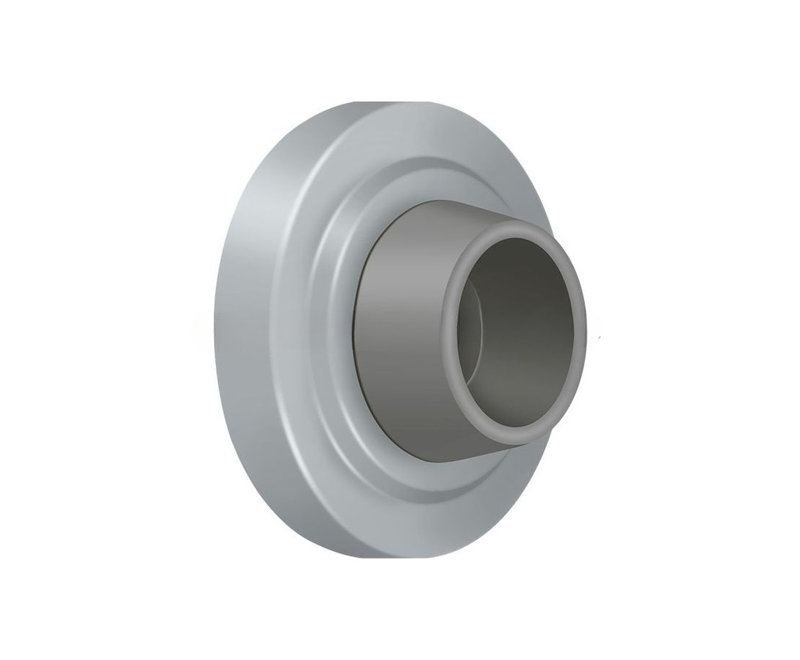 Door Stop, Brushed Chrome