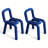 Blue Solid back side Chair(Set of 2)