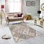 Tapis tissé élégant, 5,2 x 7,5 pieds | 100% polyester, hauteur des poils de 0,3 po, antibactérien, envers en PVC antidérapant | Lavable à la machine, impression numérique 3D | Parfait pour le salon, la chambre à coucher et la décoration intérieure-1569668234
