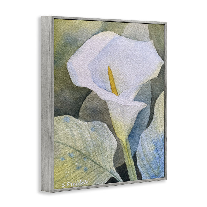 Giclée encadrée Garden Lily, par Stephanie Fielden, Estampe numérique Farmhouse, H 14 po x l 11 po
