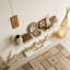Table console moderne avec plateau en imitation marbre-1348348663