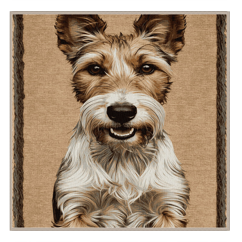  Tapis lavable Fox Terrier, Tapis de couloir 2 pi x 4 pi