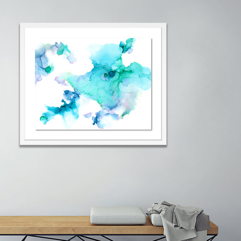 Ethereal Print by Julie Pelaez, White, 40" H x 48" W x 2.5" D