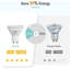 GY GU10 LED Bulbs Cool White 6500K 10W 1100lm, Energy Saving High Lumen Light Bulbs Equivalent to 100W,120° Wide Beam Non-dimmable, Pack of 12
