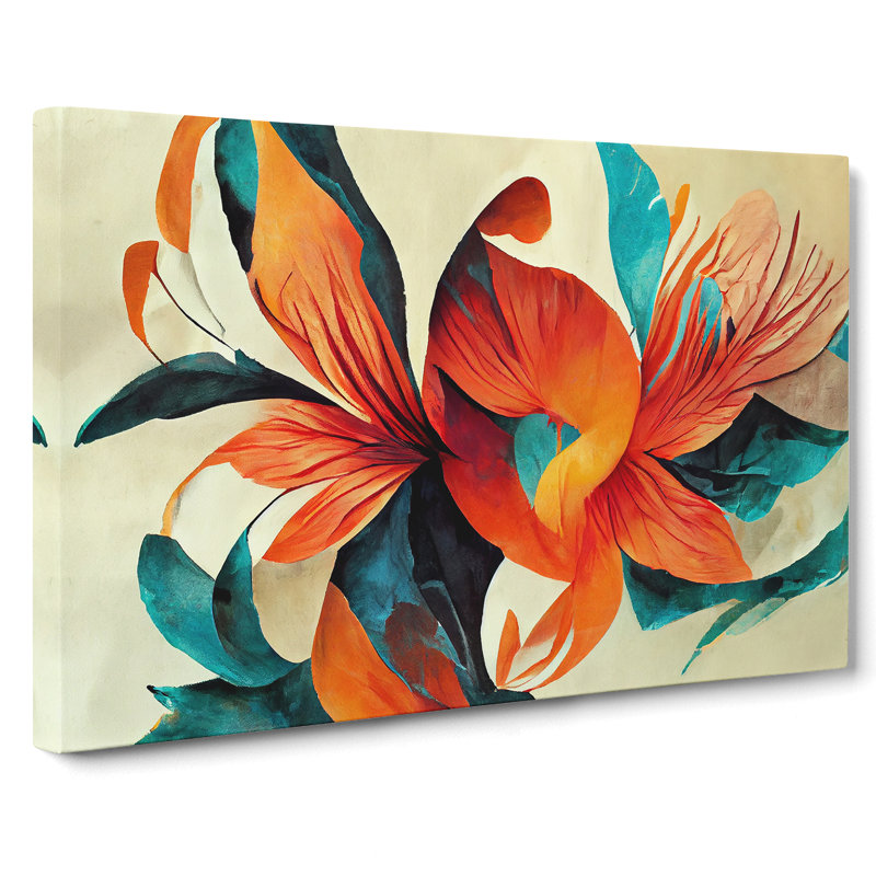 Flowers Abstract Vol.7 - Wrapped Canvas, 40cm H x 60cm W x 3cm D