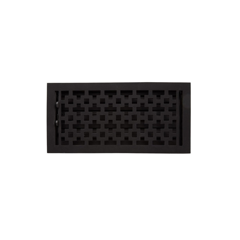 Durand Iron Floor Register, 0.31" H x 6.63" W x 13.25" L