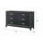 Haiden Weathered Black Finish Dresser
