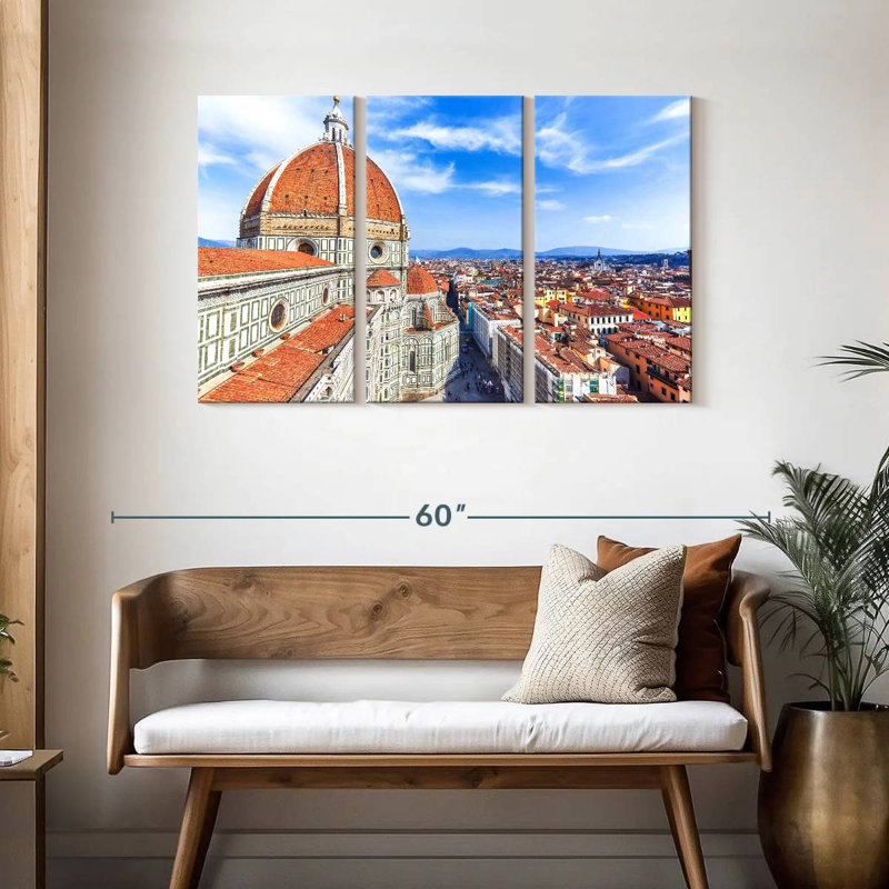 Horizon de la cathédrale de Florence, H 28 po x l 45 po