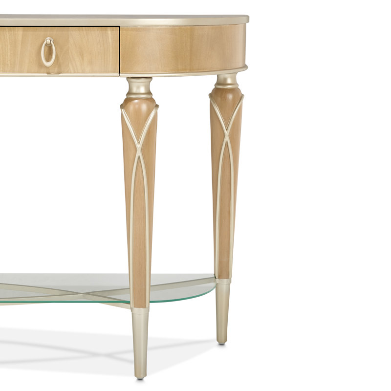 Villa Cherie Console Table, Caramel/Chardonnay