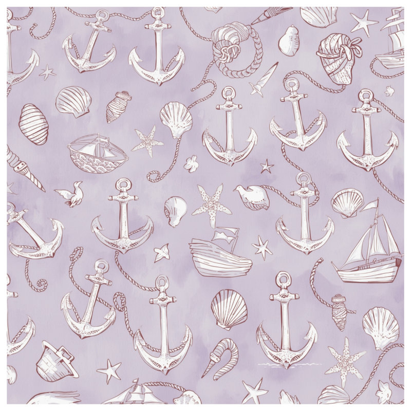 Housses de couette Nautical Anchor Seashells, Très grand lit